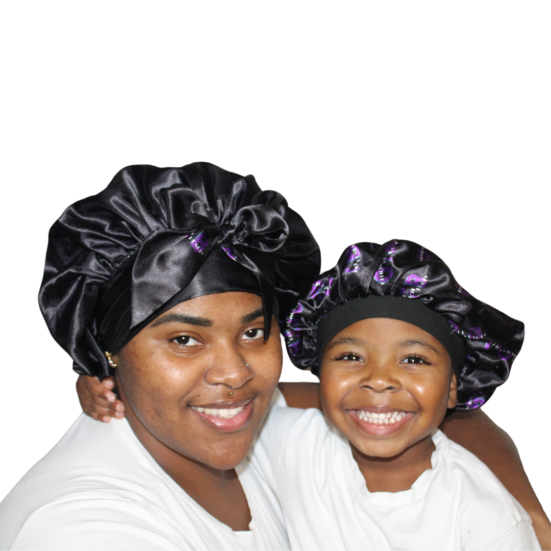 Reversible Satin Bonnet Duo